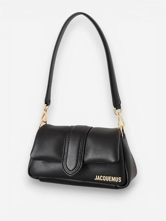 JACQUEMUS Handbags - Jacquemus Le Petit Bambimou Black Leather Top Handle Crossbody Bag NWT